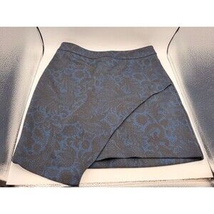 Express Dark Navy Blue Black Womens Pencil Mini Skirt Zipper Closure Size 6